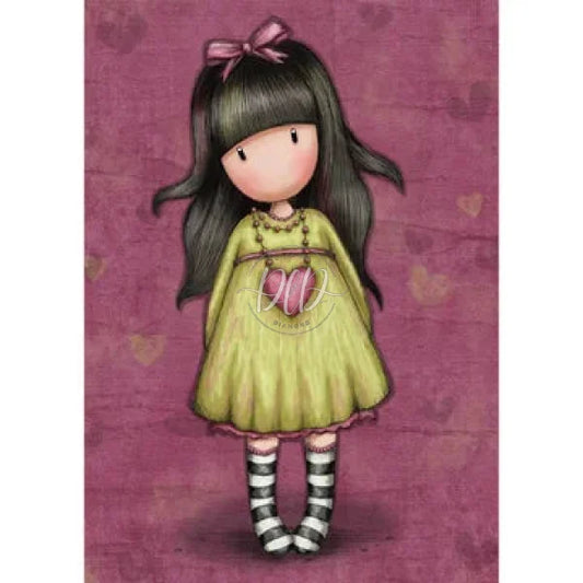 Gorjuss Doll 30*40Cm (Canvas) Full Round Drill Diamond Painting