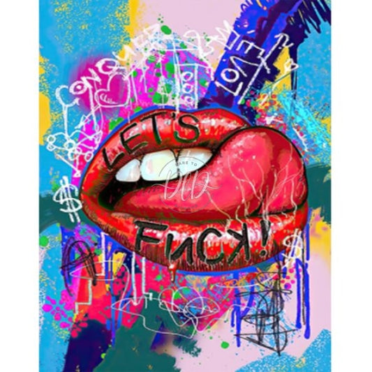 Graffiti Red Lips