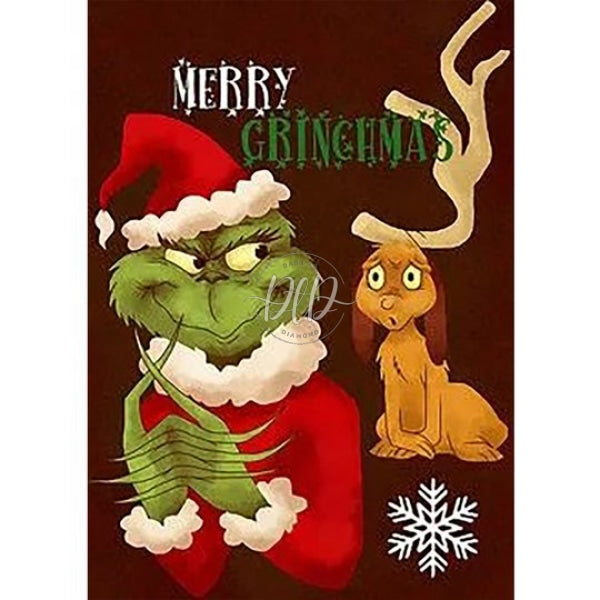 Grinch Green Monster 30*40Cm(Canvas) Full Round Drill Diamond Painting