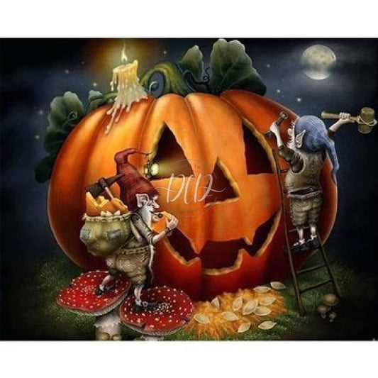 Halloween Goblin Pumpkin Candlelight