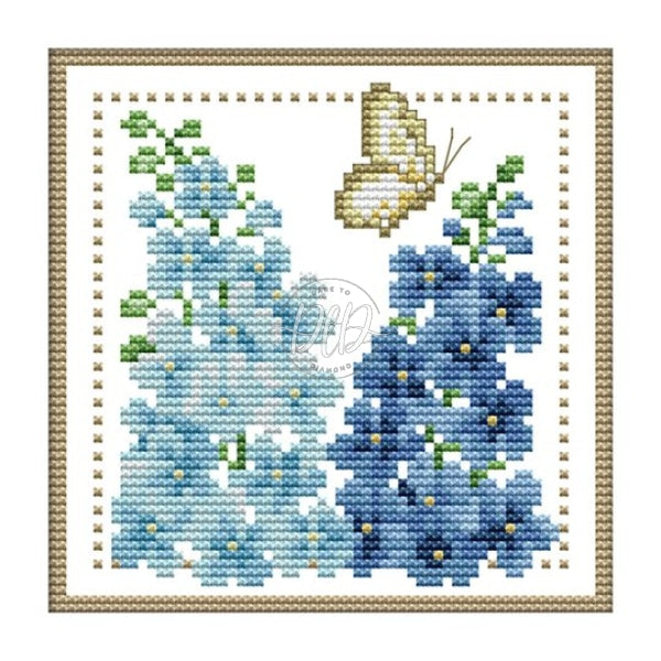 July Flower Partial 11Ct Counted Canvas(20*21Cm) Cross Stitch