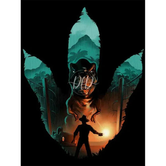 Jurassic Park Tyrannosaurus Silhouette