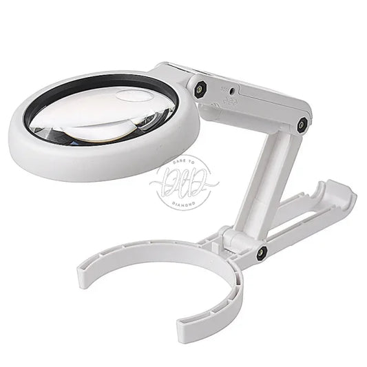 Led Folding Magnifier For Reading Portable Handheld Loupe Magnifying Glass