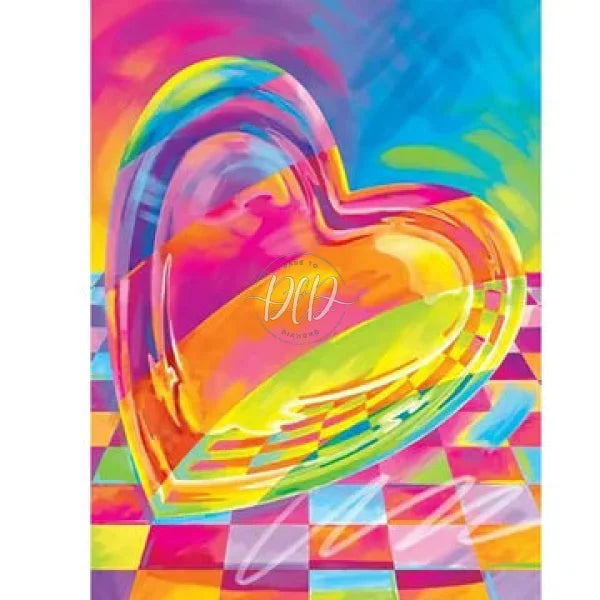 Love Heart 30*40Cm(Canvas) Full Round Drill Diamond Painting