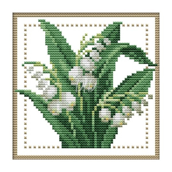 May Flower Partial 11Ct Counted Canvas(21*21Cm) Cross Stitch