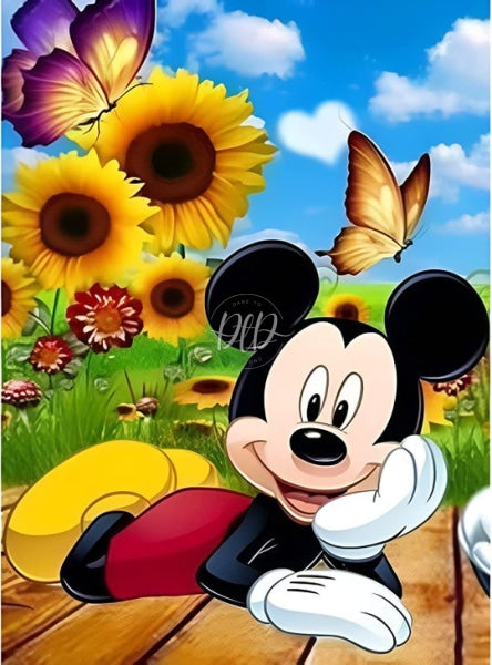 Mickey Mouse 30*40Cm(Canvas) Full Round Drill Diamond Painting