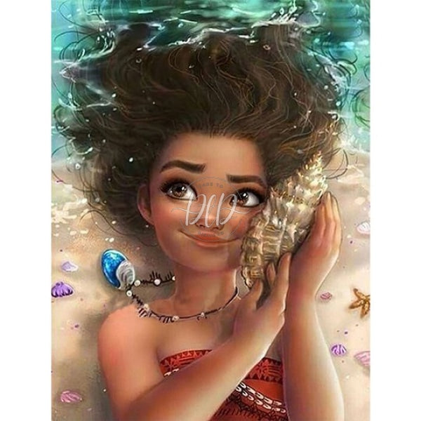 Moana 30*40Cm(Canvas) Full Round Drill Diamond Painting