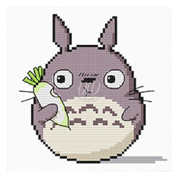 Monster Radish 11Ct Pre-Stamped Canvas(25*25Cm) Cross Stitch