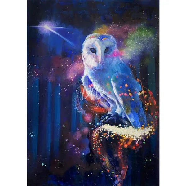 Owl 30*40Cm(Canvas) Full Round Drill Diamond Painting