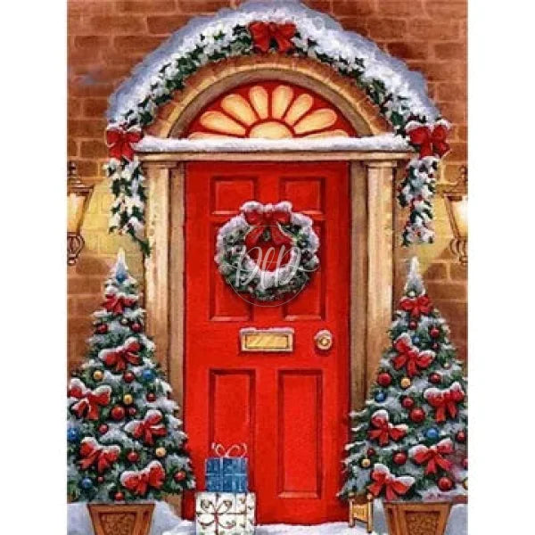 Painted Christmas 30*40Cm(Canvas) Full Round Drill Diamond Painting