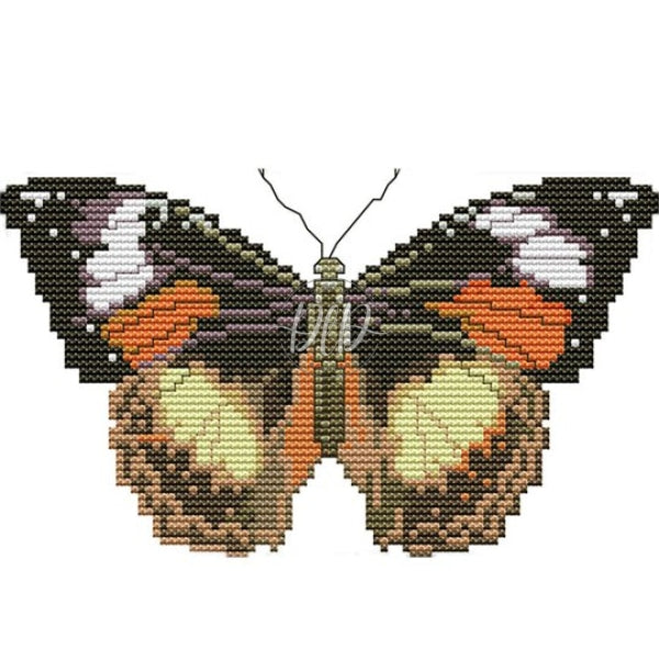 Picture Butterfly 21X15Cm(Canvas) Printed Canvas 14Ct 2 Threads Cross Stitch Kits