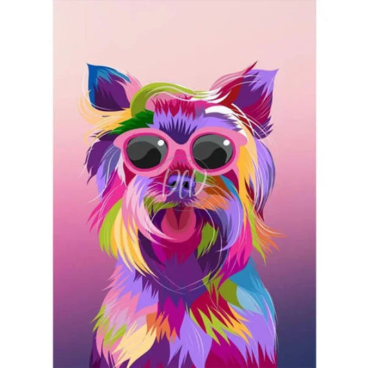 Rainbow Colored Animals - Dogs