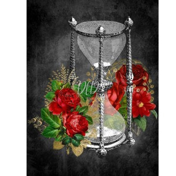 Red Rose Hourglass