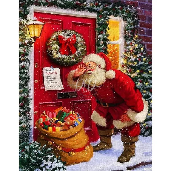 Santa Claus Delivering Gifts