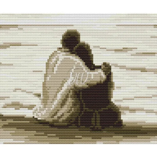 Sea Lover Full 14Ct Pre-Stamped Canvas(22*19Cm) Cross Stitch