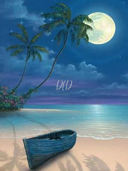 Seaside Beach Moonlight