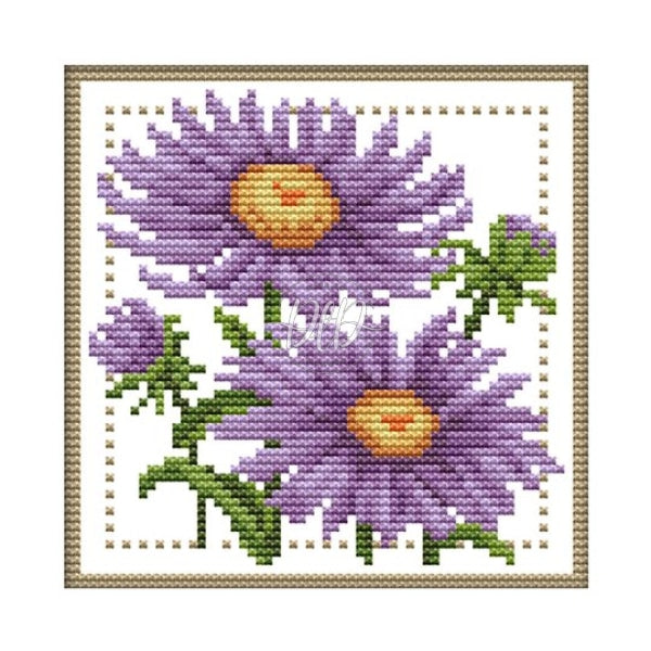 September Partial 14Ct Counted Canvas(17*17Cm) Cross Stitch