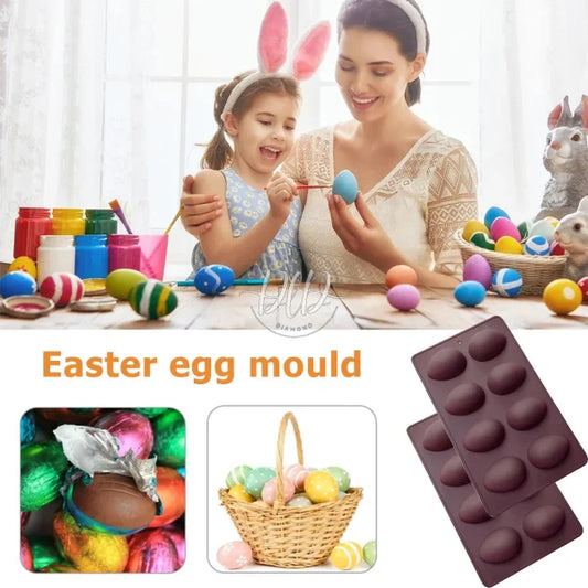 Silicone Cake Mold 8-Cavity Easter Egg