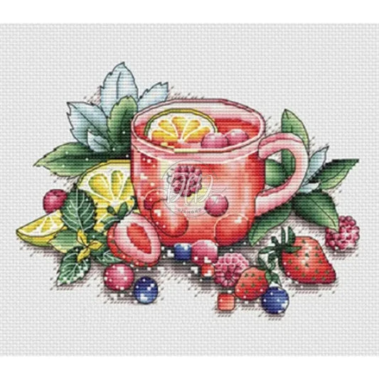 Small Kitchen Full 11Ct Pre-Stamped Canvas(25*21Cm) Cross Stitch