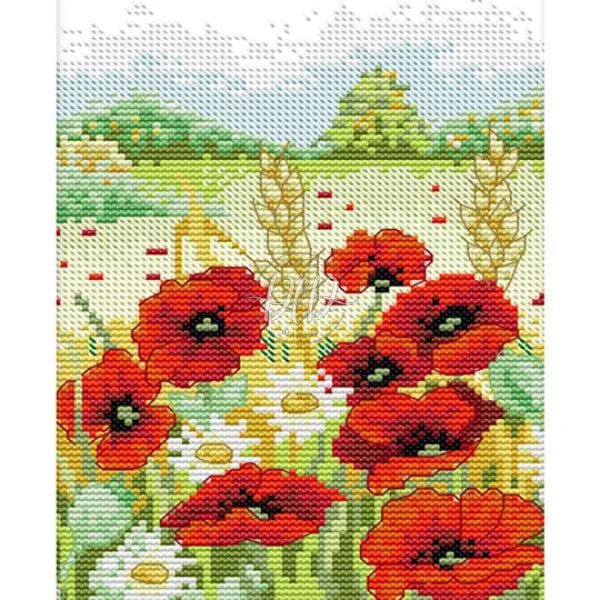 Spring Partial 14Ct Pre-Stamped Canvas(18*23Cm) Cross Stitch