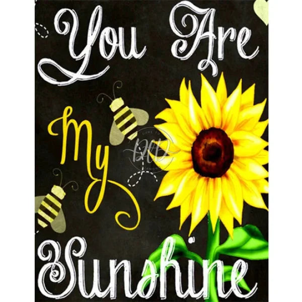 Sunflower English Calligraphy And Painting