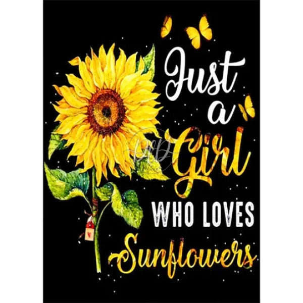 Sunflower English Calligraphy And Painting
