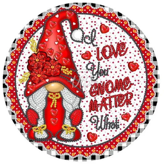 Valentines Day Gnome Cartoon Ring