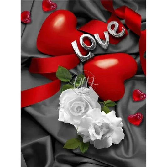 Valentines Day Love White Roses