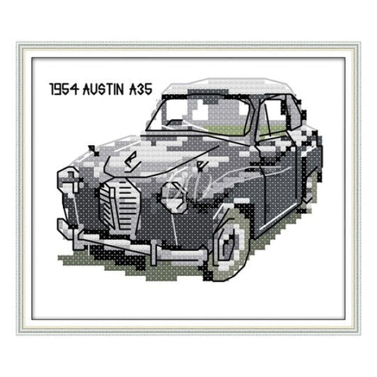 Vehicle 14Ct Pre-Stamped Canvas(16*14Cm) Cross Stitch