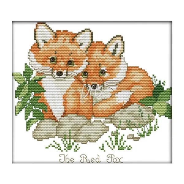 Vulpes Partial 14Ct Counted Canvas(26*21Cm) Cross Stitch