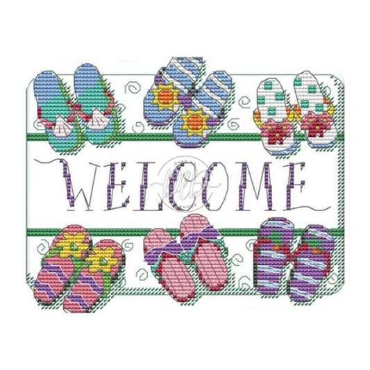 J402 Welcome(21*18Cm) 14Ct Cross Stitch Kit