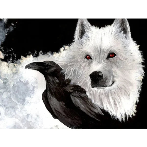 White Wolf And Black Crow