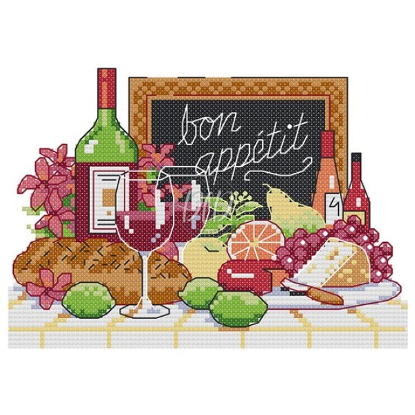 J457 Wine(21*16Cm) 14Ct Cross Stitch Kit