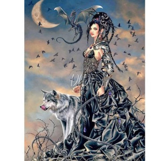 Woman And Wolf