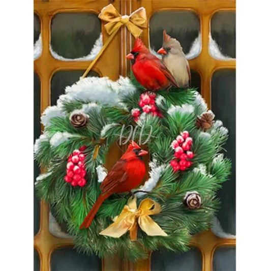 Wreath Cardinal Bird